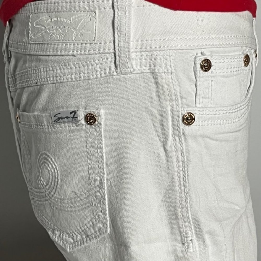 SEVEN7 White Jeans Shorts Size 8 NWT - Picture 8 of 12